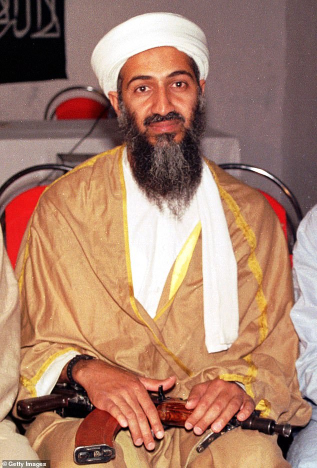 Osama bin Laden is seen in October 2001