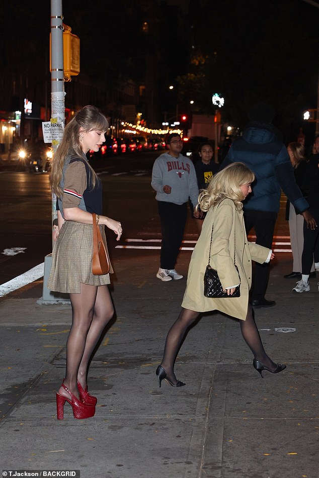 The two were certainly simpatico on their latest outing together as they coordinated fashionable autumn looks for the occasion