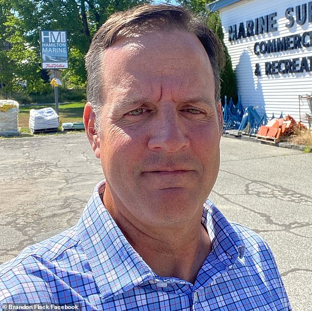 Brandon Flack (pictured), owner of Magic Bus Charters, announced that he and his wife were picking up their son and three friends from Providence Airport - all part of the stranded crew - and thanked the agency