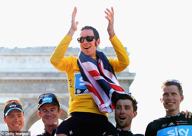 Wiggins in 2012 when he won the Tour de France. He then followed it up with a gold medal at the London Olympics that same year