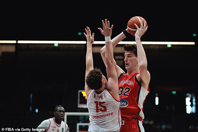The 19-year-old pictured in action during the FIBA U19 Basketball World Cup back in July