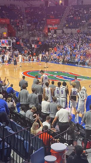 Rioux was seen in deep conversations with his coaches prior to stepping on the court