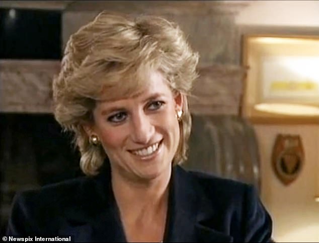 Diana’s eyes are wide, like a hunted fawn’s, as she declares: ‘There were three of us in this marriage, so it was a bit crowded'