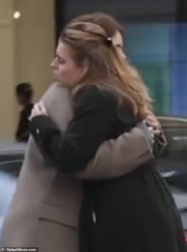 In an unguarded moment, Princesses Beatrice and Eugenie shared a heartfelt hug. The pair seemed oblivious to any passers-by who witnessed this extraordinary loving moment