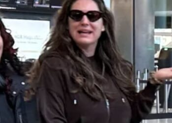 Kelly Brook spotted leaving Heathrow Airport as she heads to Australia ahead of I'm A Celebrity appearance 