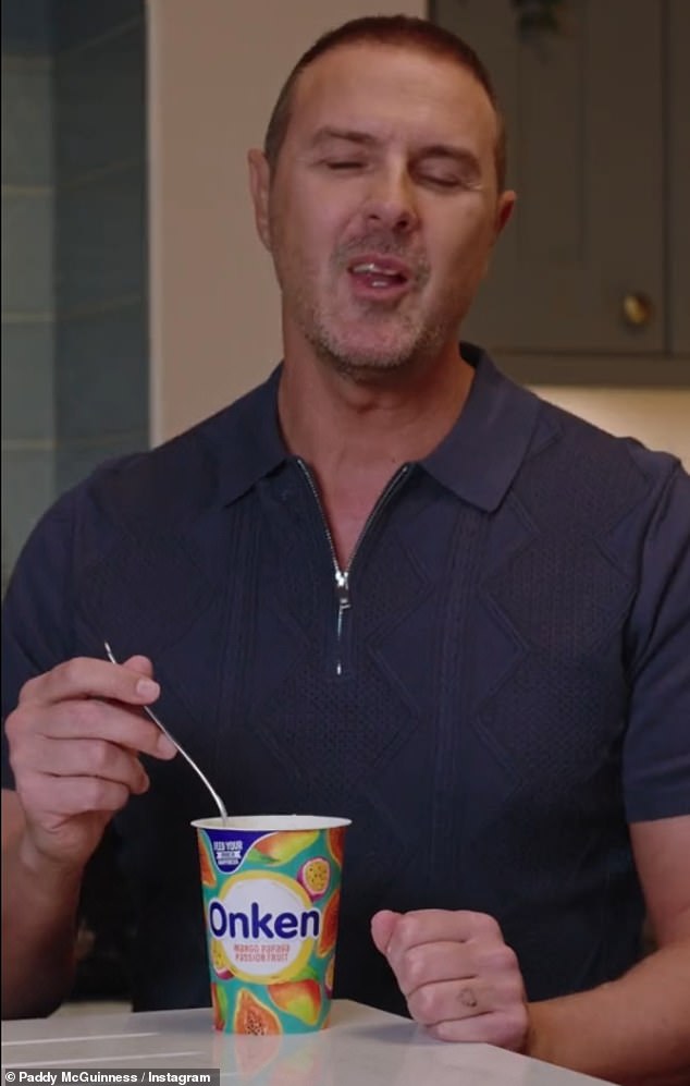 Last year yoghurt brand Onken also announced a partnership with McGuinness, which included him sharing smoothie recipes on his own Instagram page