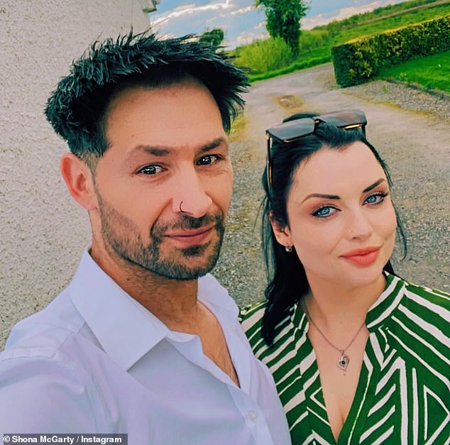 Shona and David first met in 2023 after David messaged her on TikTok, asking if she'd like to duet on a song after watching one of her videos (pictured last year)