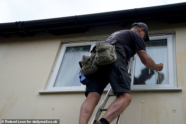 The attacks began in the summer when large apples were catapulted over her back garden fence from a walkway