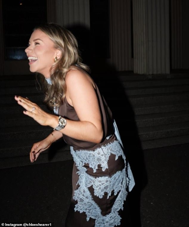 Chloe, 33, shared the news on social media and posted the caption 'Forever Young'