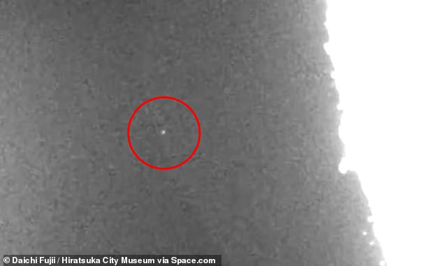 Just two days later, Fujii recorded a second flash, with both believed to be high-velocity impacts by space rocks in the Taurid meteor shower