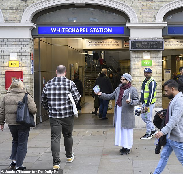 At Whitechapel tube Station it was possible to donate to a food bank and to receive a free Koran in English, but not to purchase a poppy