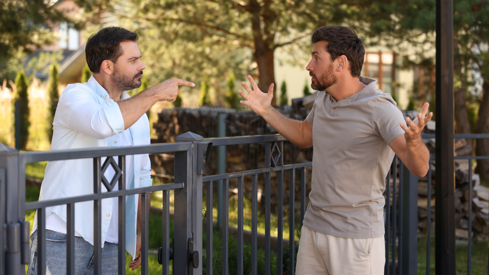 People think they have bad neighbours but my brother has the worst