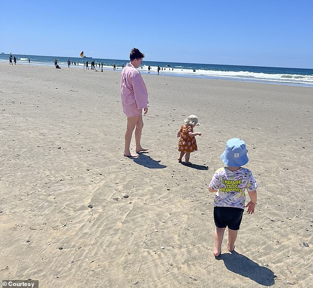 Guilar also said it was 'terrifying' to imagine her children watching the AI videos she found