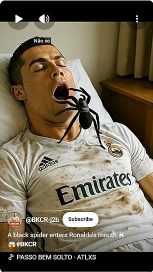 This grotesque video features an AI-generated version of the famous soccer player Ronaldo