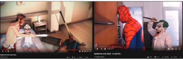 The current problem of disturbing AI videos is the latest iteration of a longer-lasting issue of YouTube recommending inappropriate videos to children. These screenshots are from videos that were part of the late 2010s 'Elsagate' controversy