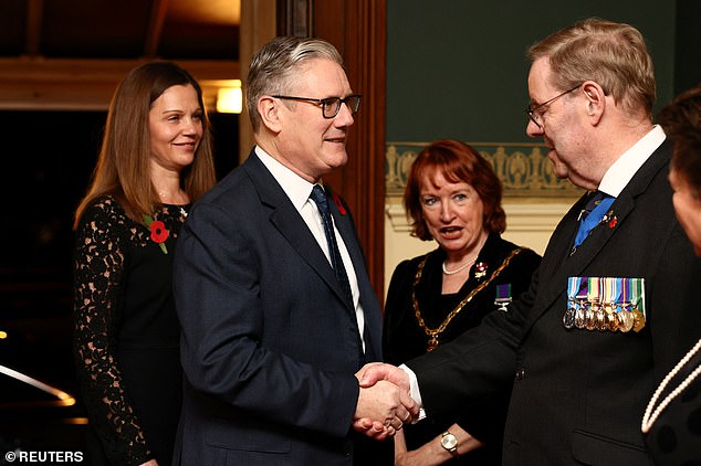 Prime Minister Sir Keir Starmer and his wife Victoria Starmer arrive at the Royal Albert Hall for the Royal British Legion Festival of Remembrance
