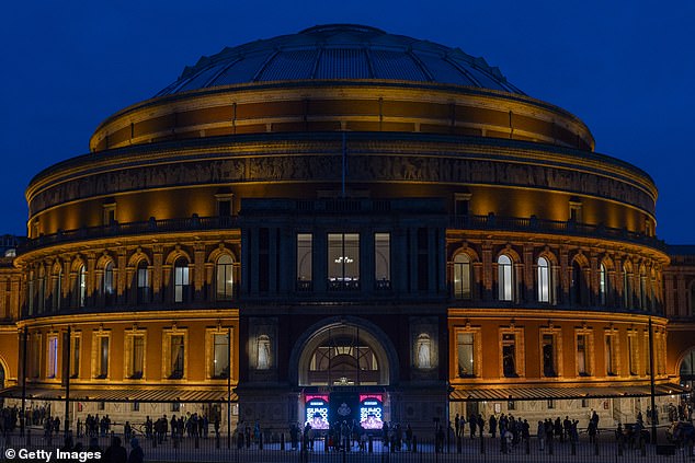 The Royal British Legion's Festival of Remembrance takes place at the Royal Albert Hall (pictured) in Kensington, London