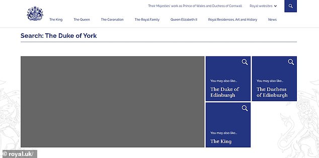 Andrew has been deleted entirely from the official Royal Family website just a day after he was sensationally stripped of his Prince title and booted out of the Royal Lodge