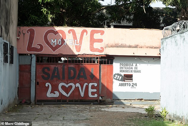 'They have come from across Brazil because they know there are people flying in from all over the world and will be looking for some intimacy after work and they will have money,' she added (picutred: The Love Motel)