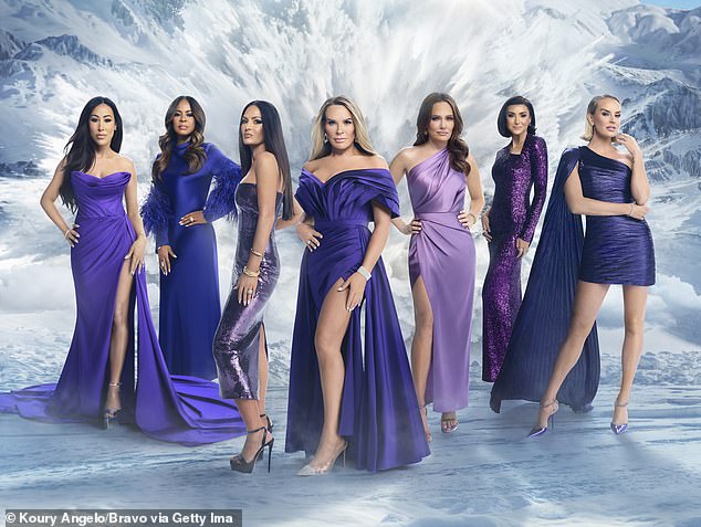 'I just want to give a shout-out to the best finale I have ever seen on reality TV,' Lawrence told the outlet of Real Housewives Of Salt Lake City; cast of RHOSLC seen above