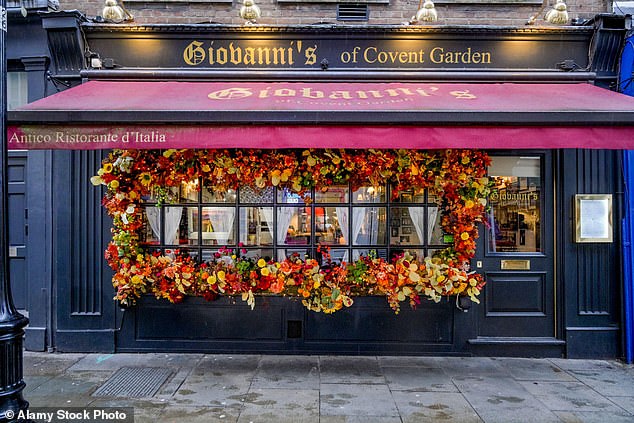 Ms Haigh was eating in Giovanni¿s, a long-established family Italian restaurant in London ¿s Covent Garden