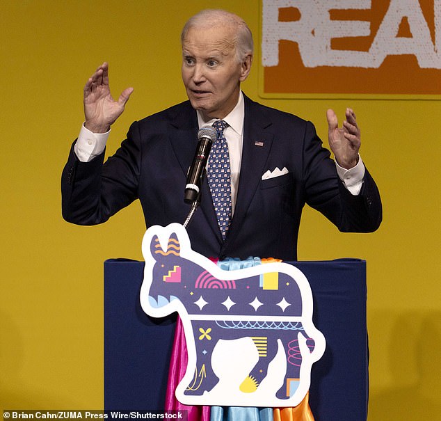 Friday's rally, however, was not about Biden's own comeback bid but about rallying his party's base