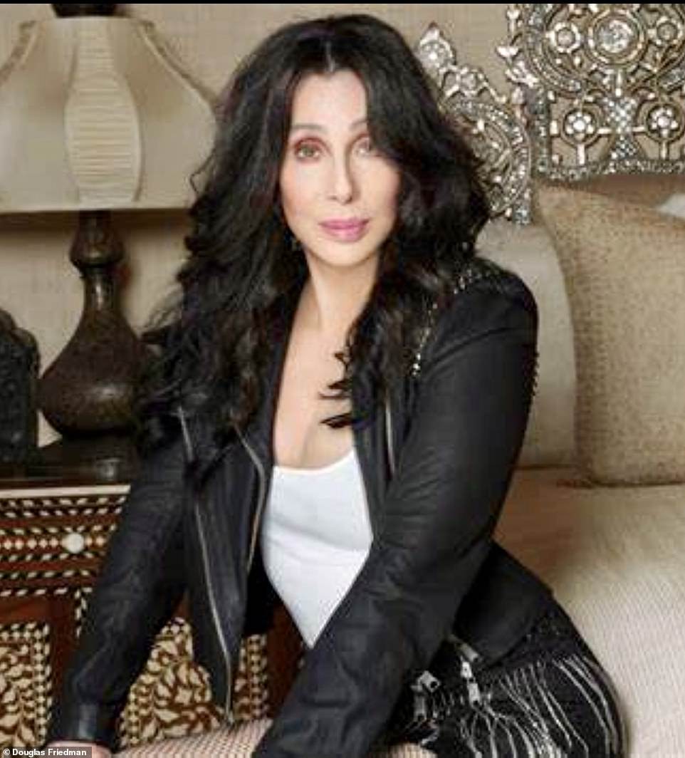 Cher in her primary suite. ‘The house has been one of the greatest passions of my life,’ she says of the property, in which she has lived for the past 20 years.