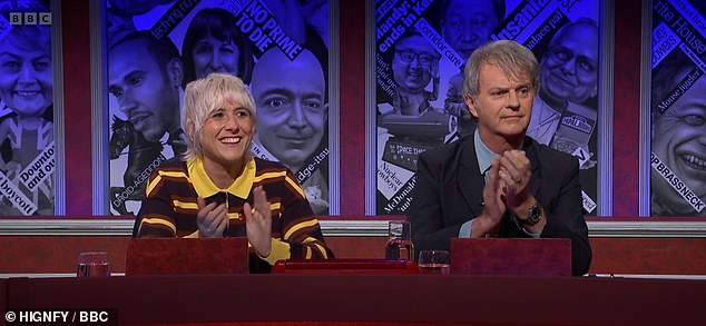 Comedian Ms Adam, 31, then also continued the expletive ridden section of the pre-recorded show's script saying that as Sir David was finally awarded his knighthood last week