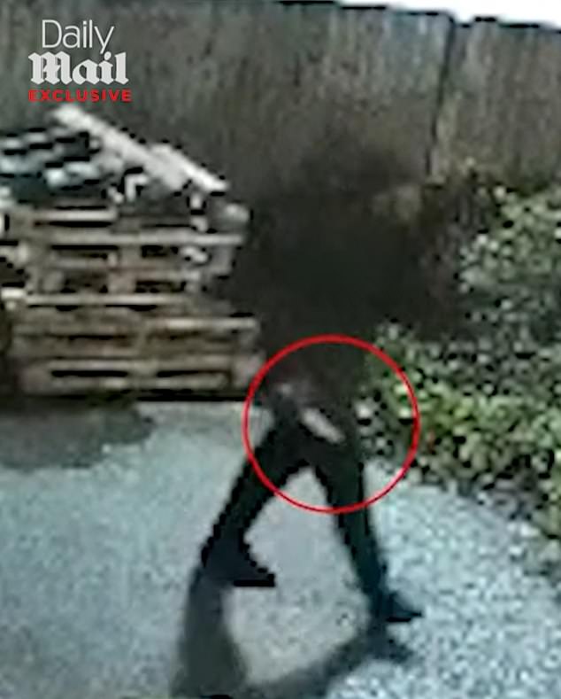 Mr Zitouni, who has worked for London North Eastern Railway (LNER) for more than 20 years, was one of 11 people injured during the mass stabbing on board the 6.25pm service from Doncaster to London King's Cross last Saturday. Pictured: The suspect holding what appears to be a knife