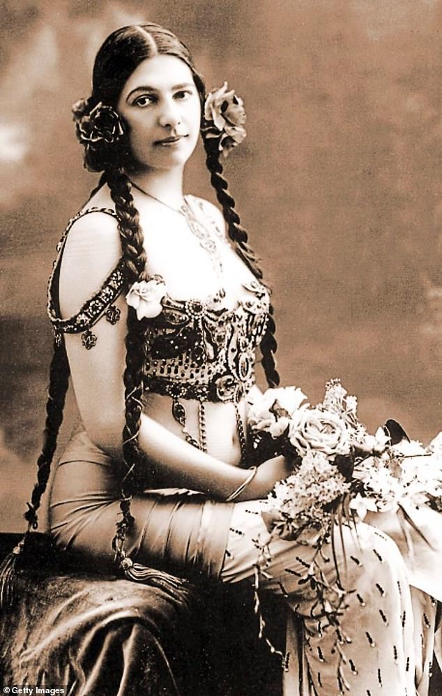 Mata Hari wearing Cadolle corsetry, 1900
