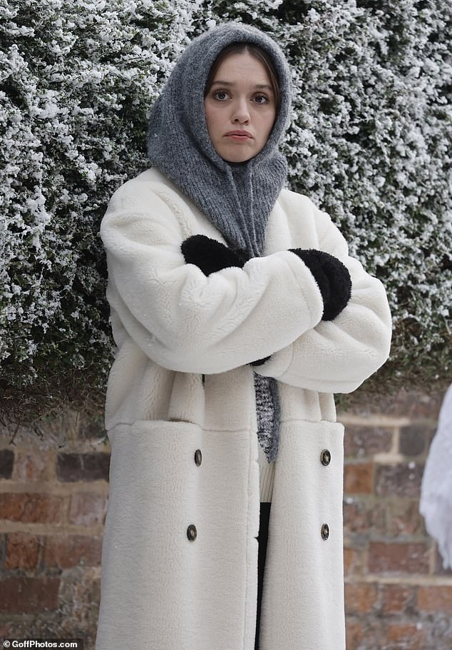 Sources familiar with the campaign say that the filming, which took place in Hertfordshire in August cost in excess of £300,000, while the White Lotus star was also paid a six-figure fee (seen on M&S photoshoot last month)