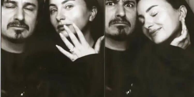 Friday Night Dinner and Plebs star Tom Rosenthal reveals he's engaged to long-term girlfriend as she shows off huge ring