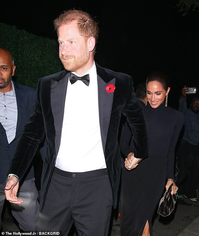 In Beverly Hills, Prince Harry and Meghan went to Kris Jenner's 70th birthday party