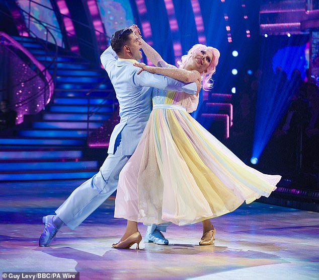 Following a dance off with La Voix and her partner Alja¿ ¿korjanec, the judges unanimously saved the Ru Paul's Drag Race UK star