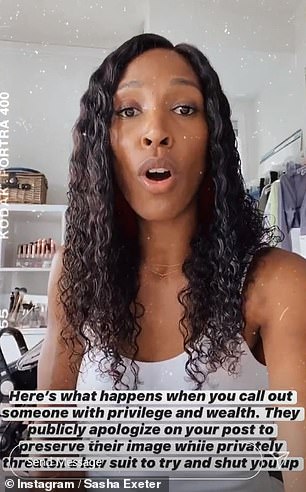 Exeter, also from Toronto, posted a 12-minute Instagram video claiming Mulroney had threatened her in private