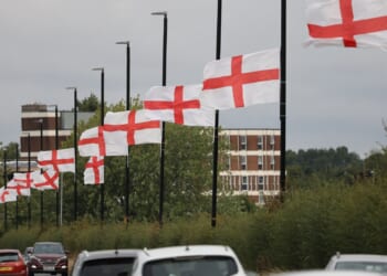 Fury as woke councils spend eye-watering sum taking down England and Union Flags from streets