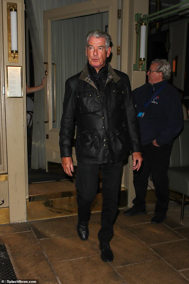 Pierce said previously of their estranged relationship: 'You never completely cut them off, but I have cut Christopher off. I had to say? Go. Get busy living, or get busy dying?'