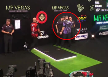 Daryl Gurney confronts referee after Grand Slam of Darts defeat to Karel Sedlacek sees him crash out early