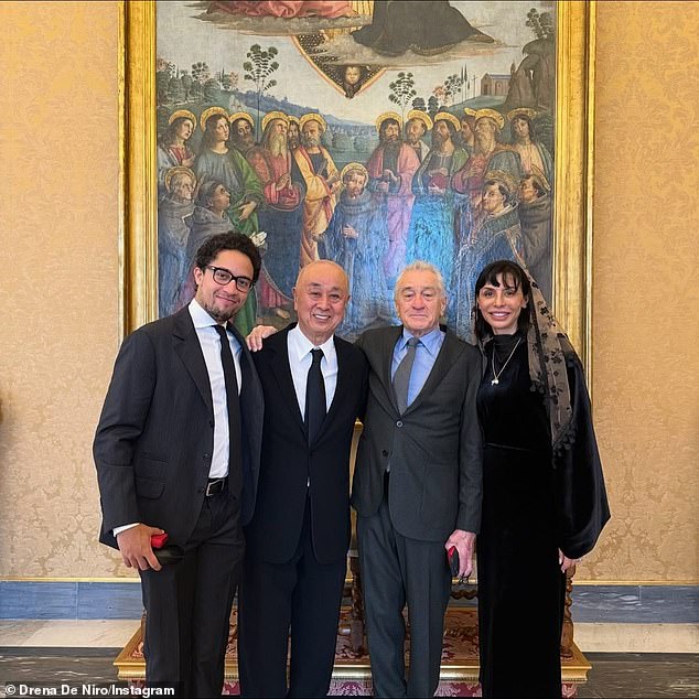 The group had time to take plenty of photos following a private audience with the Pope