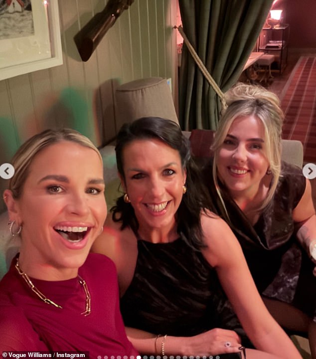 The presenter wrote: 'A weekend with the girls in one of the most beautiful places on earth. You know you¿ve had a brilliant time when you feel sad leaving