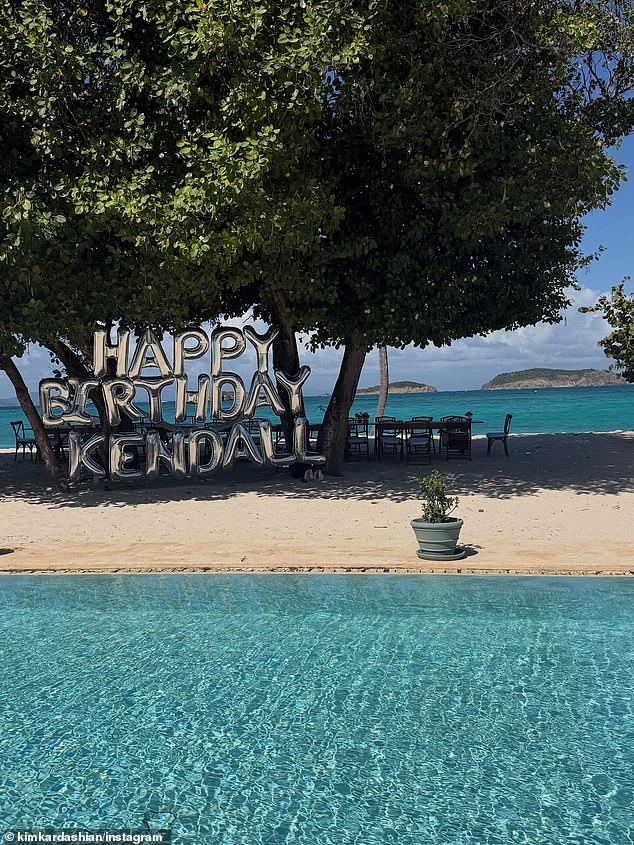 The post was taken during Kendall Jenner's recent birthday bash on a private Caribbean island