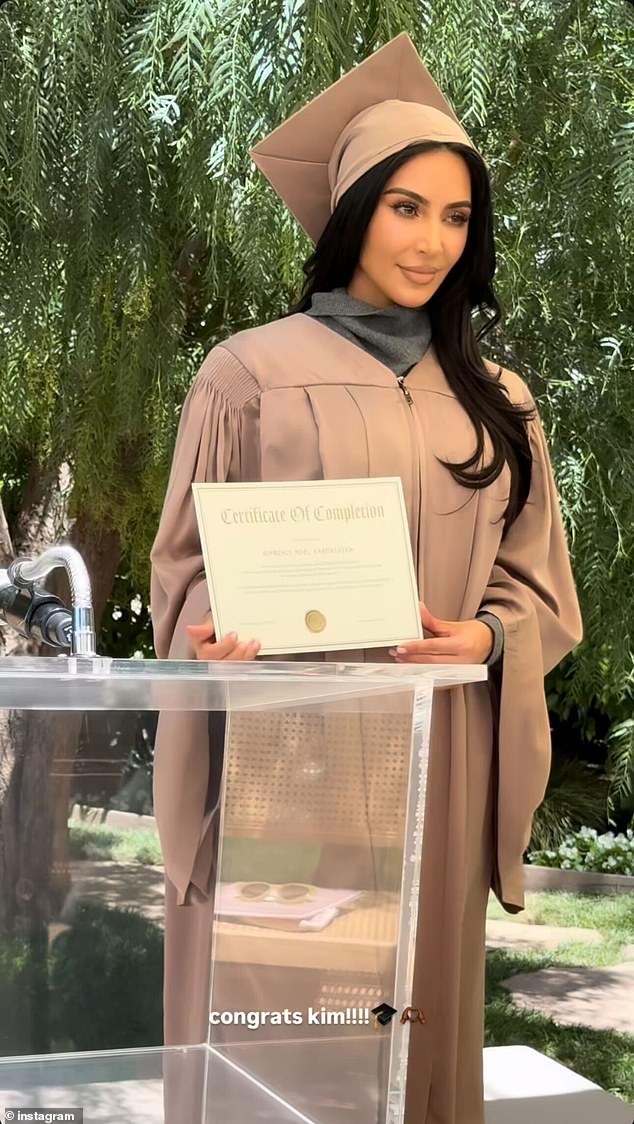 Back in May, the media personality reached a major milestone as she graduated from her law school program following a six year journey