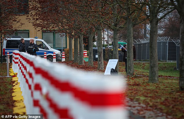 There was a heavy police presence at the temporary courthouse in Magdeburg in eastern Germany as Abdulmohsen's trial began