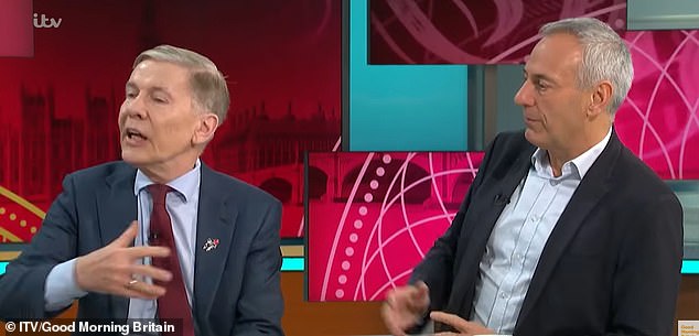 Kevin (right) previously appeared on the ITV series without a poppy