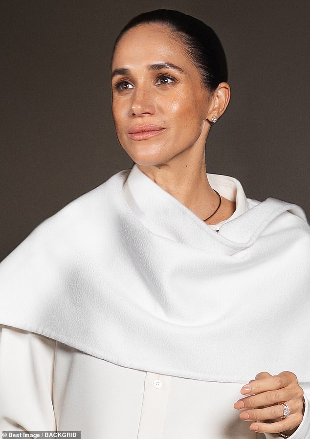 The Duchess said that she 'went through my chapter of self-doubt as an auditioning actor and beyond that', adding that 'when you're so consumed with what everyone around you thinks of you, that can be a really hard way to live'