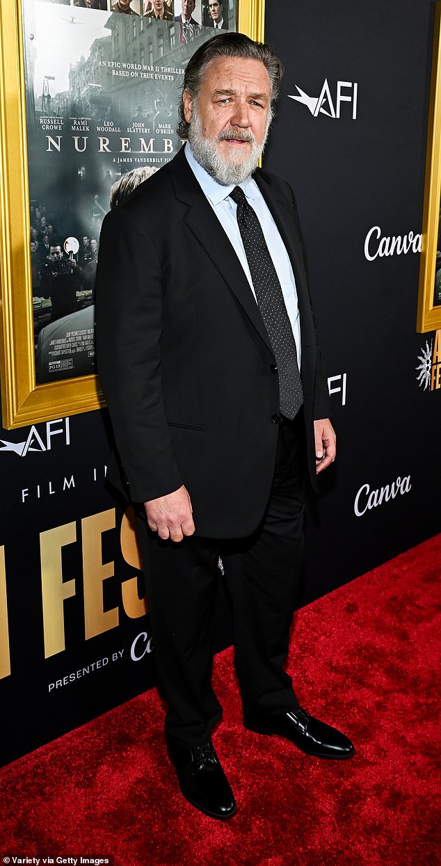 The Beautiful Mind star (seen last month) said he had been getting 'injections' in his shoulders and knees to combat arthritis