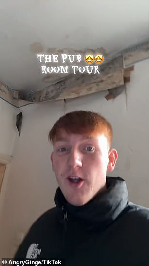 He previously rented a 's***hole' apartment with no shower and peeling wallpaper for £350 a month in order to save up for a deposit.