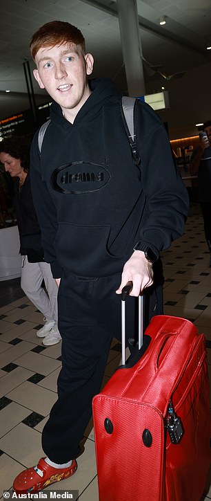 Morgan touched down at Brisbane airport on Monday