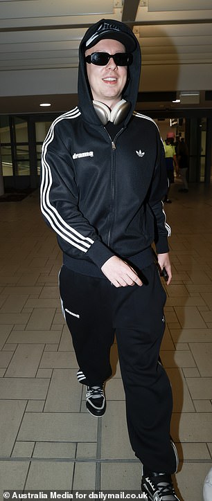 He touched down shortly after rapper Aitch, real name Harrison Armstrong, who will be joining him in the Jungle