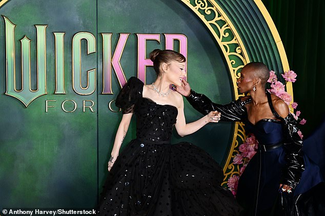 It comes after Ariana and Cynthia were teased by fans after creating another viral moment during their ongoing Wicked press tour